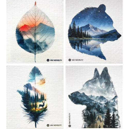 YAY NOVELTY Eco-Friendly Reusable Swedish Dishcloth, Outdoor design