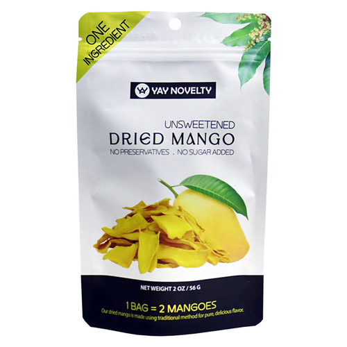 YAY NOVELTY Unsweetened Dried Mango - 2 oz