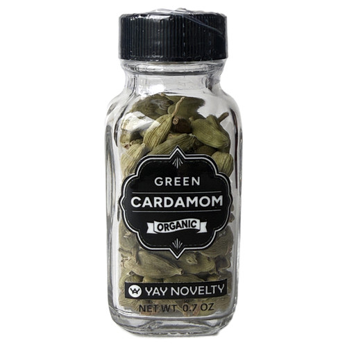 Organic Green Cardamom - 0.7 oz Glass Jar