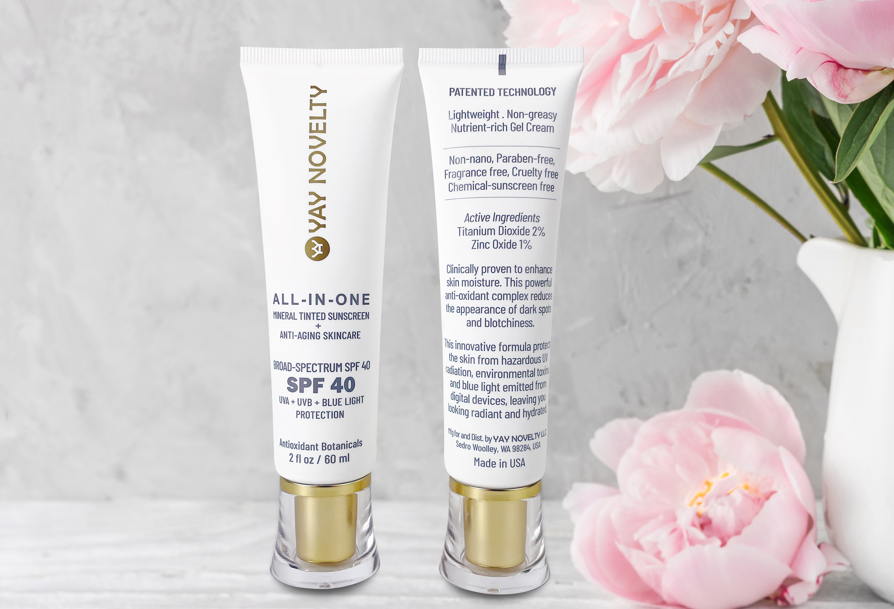 Enjoy Natural, All-in-One Sun Protection with Mineral Tinted Sunscreen + Anti Aging Skincare! Our patented formula is clinically proven to protect your skin from UV rays, environmental toxins, and blue light without a white cast. Get the hydrated, healthy glow you've been looking for with natural botanical antioxidants and essential nutrients. Shop now!