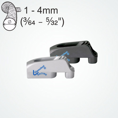 micro clamcleat with becket, anodized