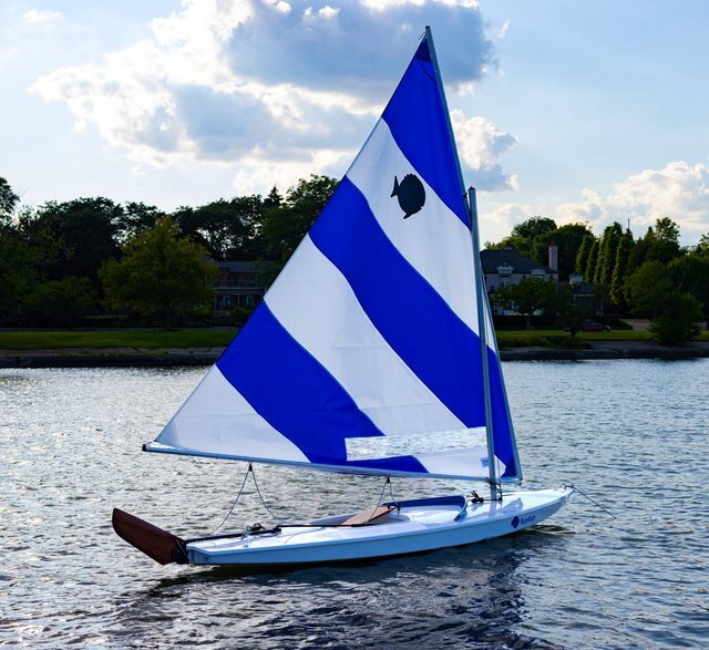 Sunfish sailing