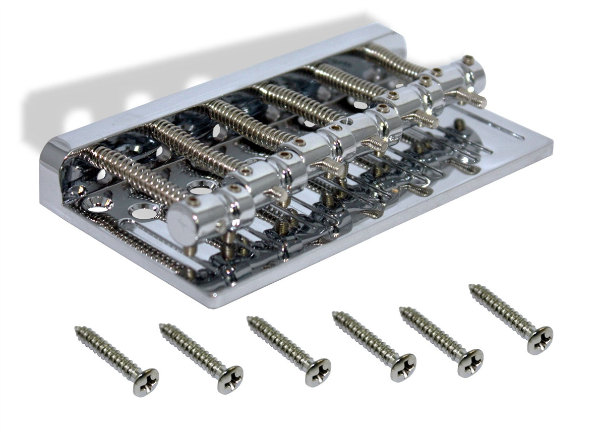Bass Bridge 16mm 6 String Chrome