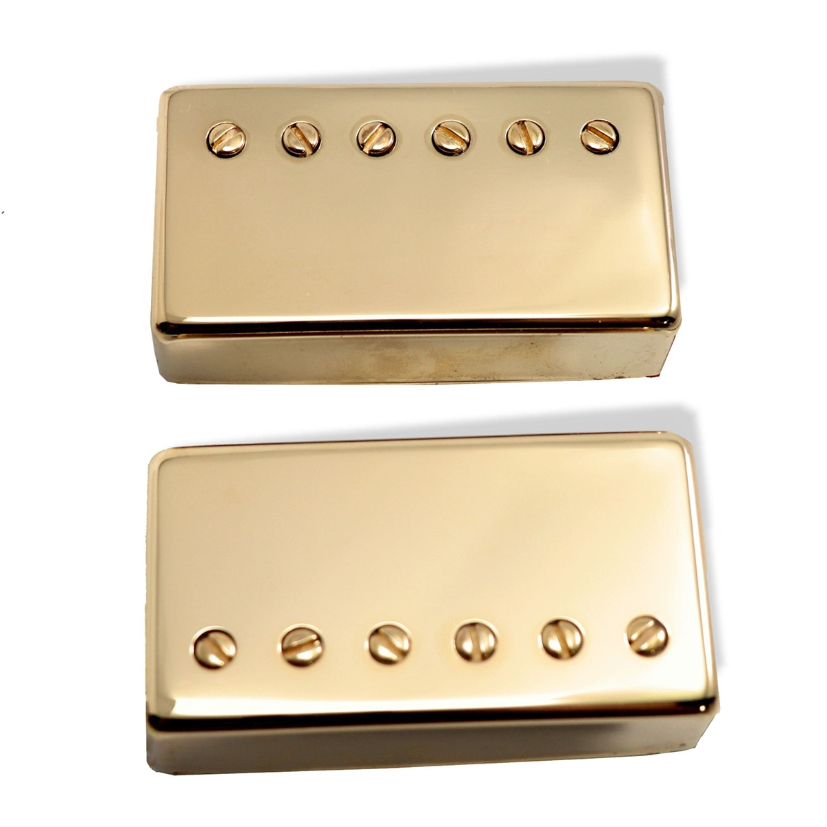Humbucker Pickup Set Passive with hot bridge, gold metal finish