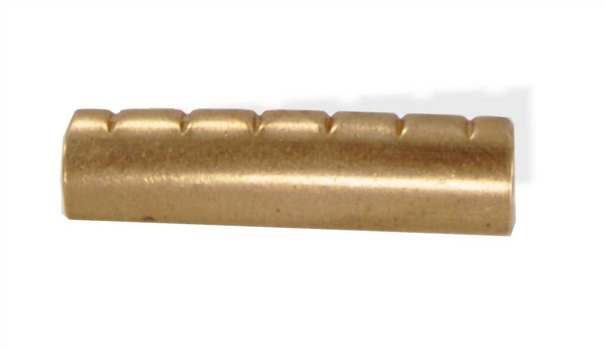 guitar acoustic brass nut 16 radius flat bottom Brass Finish