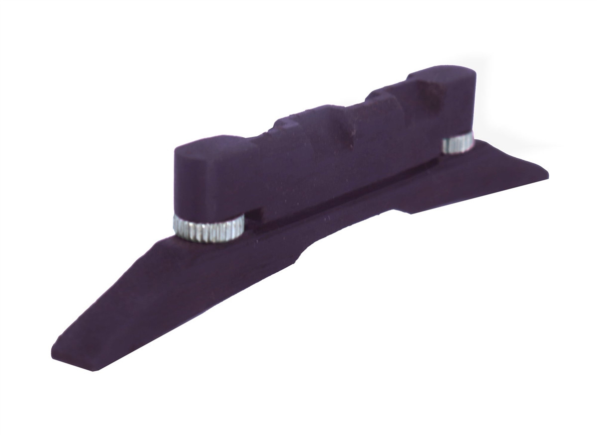 マルサン コンドル Bridge Saddle Mandolin Compensated Rosewood with nickel trim 4 21