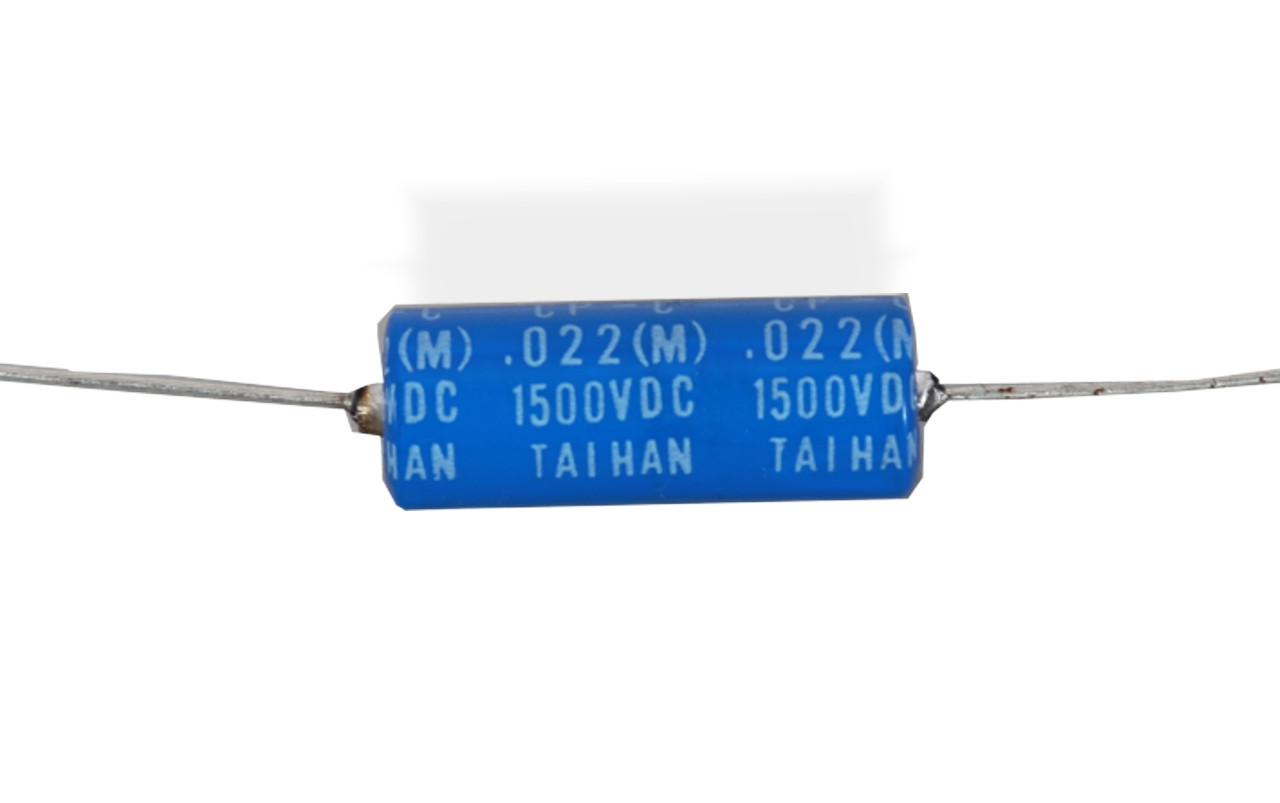 【tomo】 Capacitor, Taihan Oil Filled .022uf Mylar Film