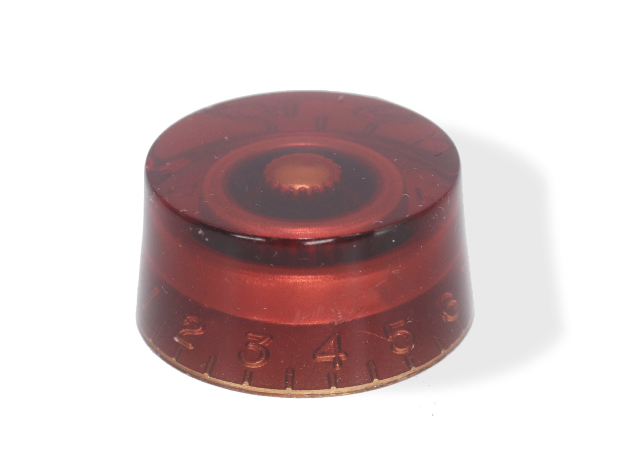 Knob push on speed style 6mm Amber 18 spline set of 2