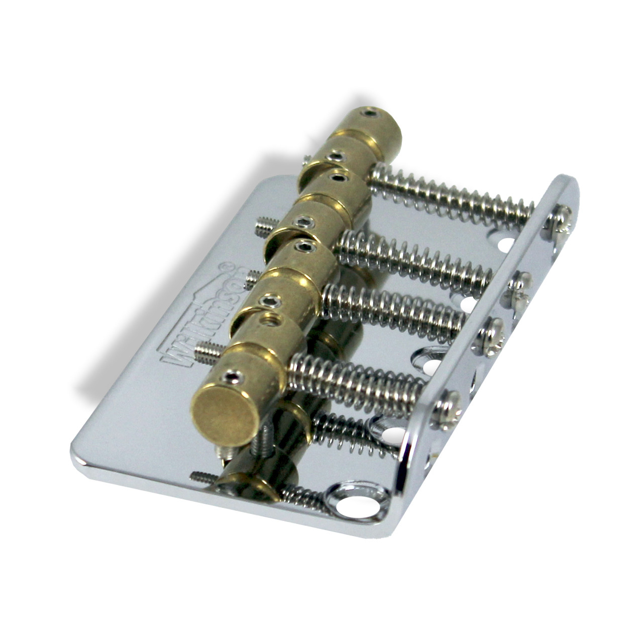 Bass Bridge 19mm 4 String Chrome with brass saddles bent steel