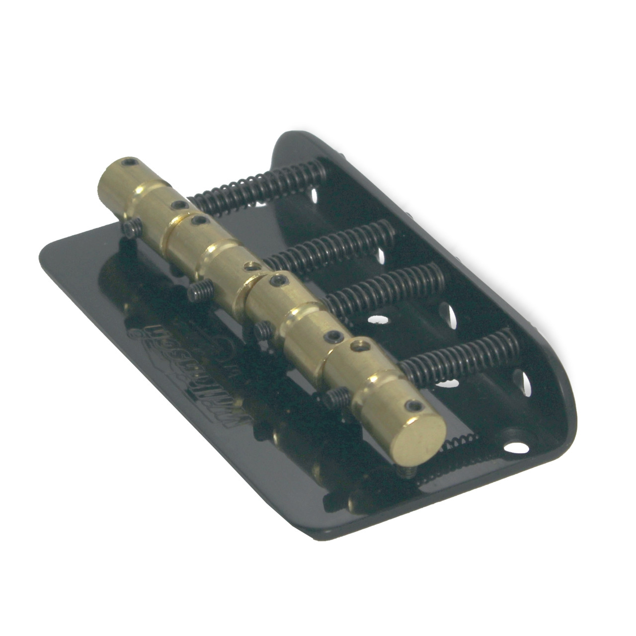 Bass Bridge 19mm 4 String Black with brass saddles bent steel