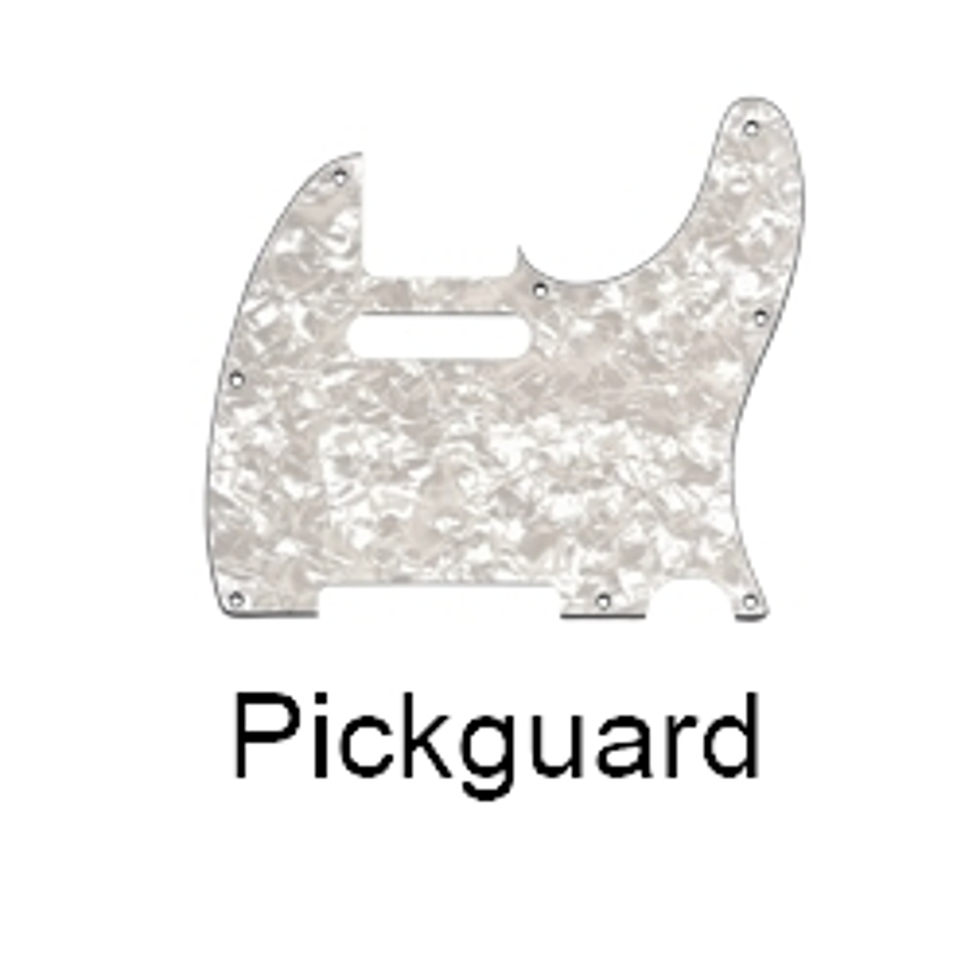 Pickguard and related materials for building and installing pickguards.