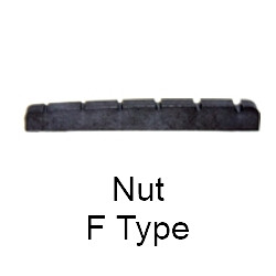 Guitars nuts for F Style Electric Guitars. Bone, Plastic, Composite and