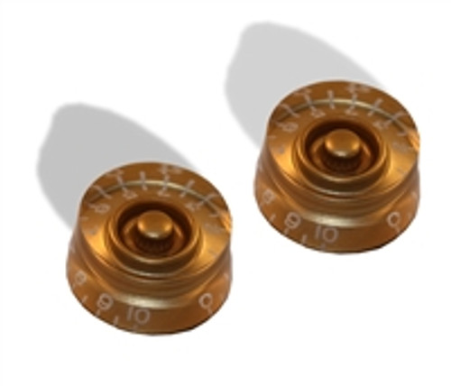 Knob Speed Style Gold 6mm Package of 2