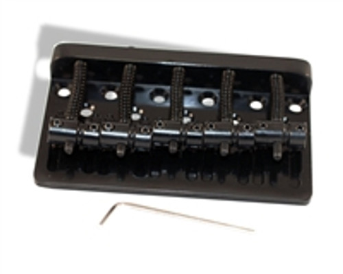 Bass Bridge 68mm 5 String thru body/bridge Black