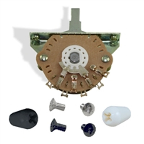 Oak Grigsby 3 way Switch White knob 51992