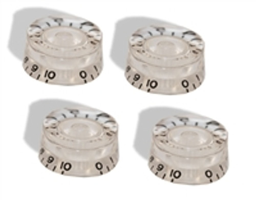 Knob Speed Style Clear 6mm Package of 4