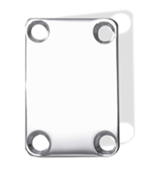 Neck Plate Electric 1 3/4 x 2 1/2 Medium Wide Chrome