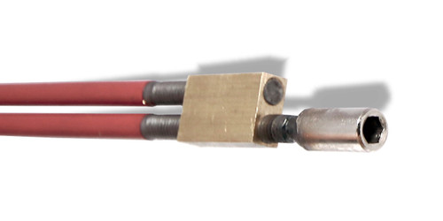 Brass truss rod for 12 1/4 application for acoustic guitar