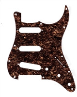 Pickguard for SSS American and MIM electric guitars Brown Tortoise