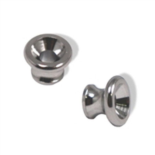 Strap Button Medium Type G Chrome Pair