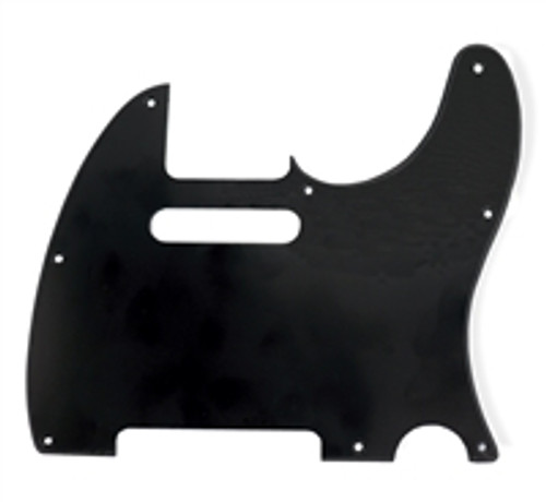 Pickguard to fit Tele Single Coil 8 hole 1 Ply Matte Black RH