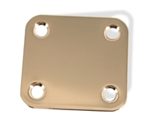 Neck Plate Electric 2 x 1 13/16 50x46.6mm Gold Steel