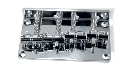 Bass Bridge 60mm 4 String Chrome, string through bridge. 20mm string ...