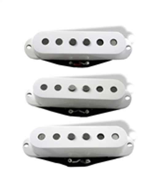 Pickups Single 6.5K Set SSS Staggered Pole White