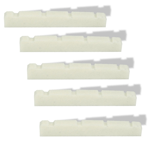 Bitterroot Guitars 43mm Preslotted Bone Bass Nut – 4 String 1 11/16" Narrow Slot – RH 109250