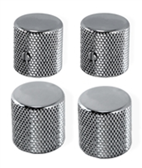 Knob Screw on 1/4 Chrome ultra knurled edge 4 Pack