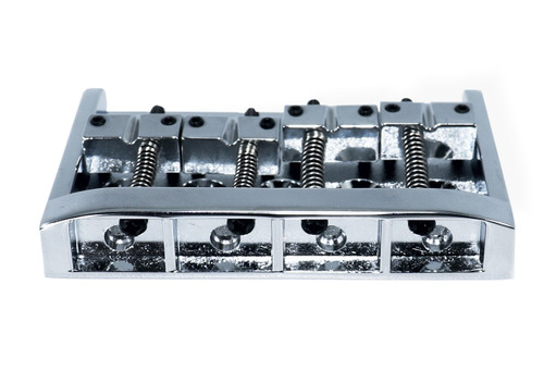 Bass Bridge 57mm 4 String thru bridge Chrome High Mass