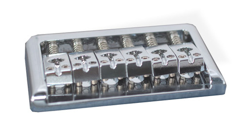 Bridge Hardtail Wrap Edge 52.5mm String thru body Chrome