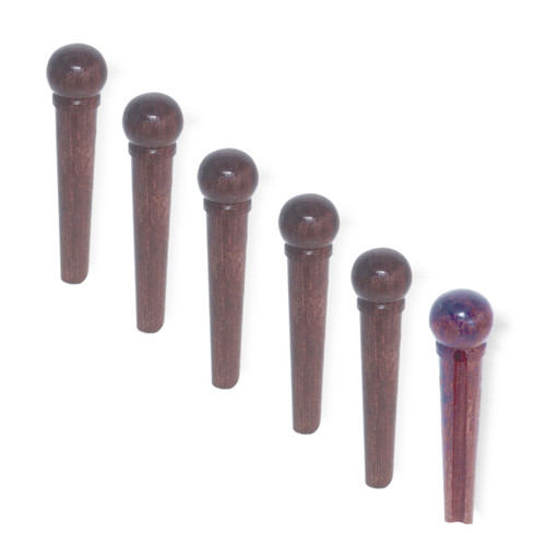 Rosewood Bridge Pin  Set 5 degree Slotted Acoustic Guitar
