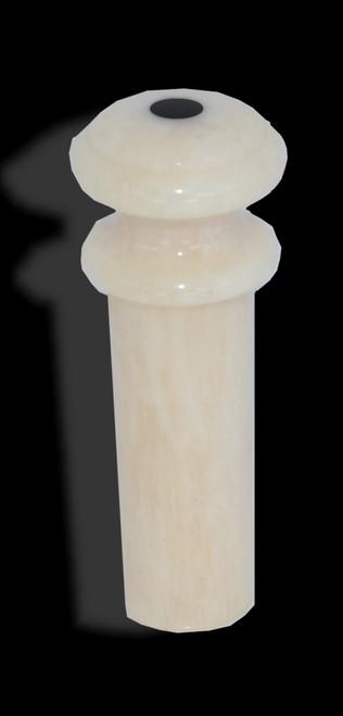Acoustic Guitar End Strap Pin Bone with Black Dot