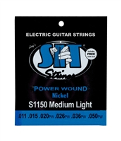 Guitar Strings Electric Power Wound SIT Med Light Set