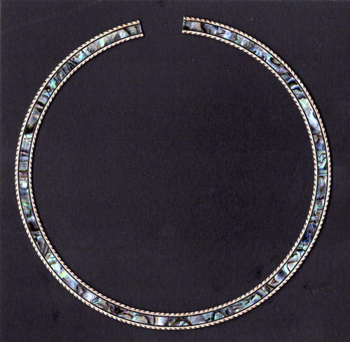 Rosette Inlay Acoustic Guitar 4 19/32 117mm id wide Abalone Stitch