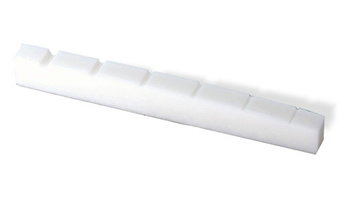 Guitar Bone Nut 43.8mm x 5.2mm x 3.4mm 14" radius flat bottom