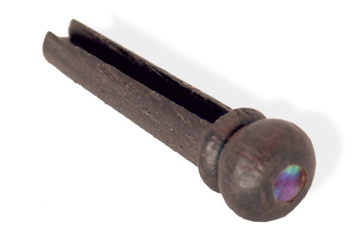 Acoustic Guitar Bridge Pin  Set 3 degree Slot Rosewood Abalone dot