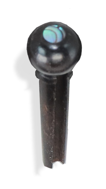 Acoustic Guitar Bridge Pin Ebony with abalone dot 5 degree