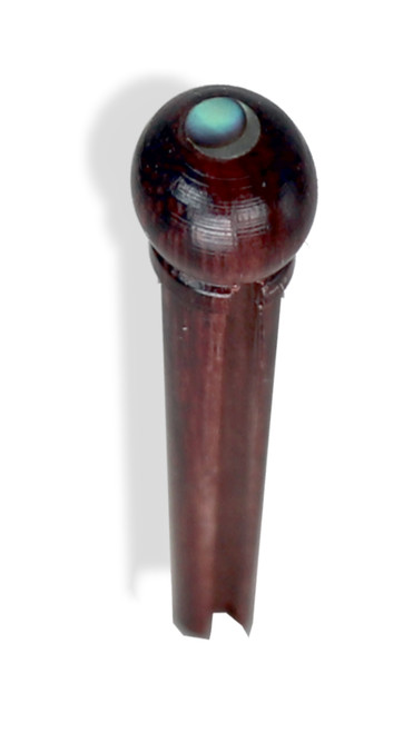 Bridge Pins Rosewood Abalone Dot  Set 5 degree Slotted Acoustic Guitar