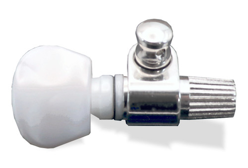 Tuning Peg Saga Banjo Single 5th Peg 10:1 gear Nickel Pearloid Knob P-142