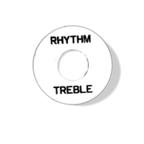 Toggle Switch Plate Rhythm Treble White