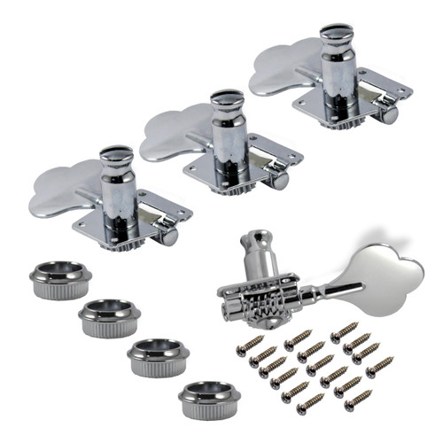 Tuning Machine 4 String Bass Open Frame RH Chrome