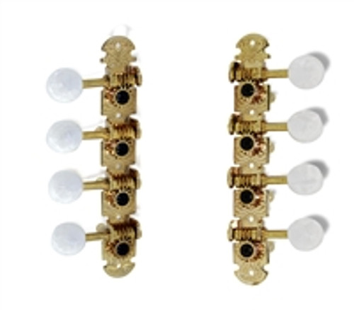 Tuning Machines Mandolin A Type 15:1 ratio Gold Ivoroid