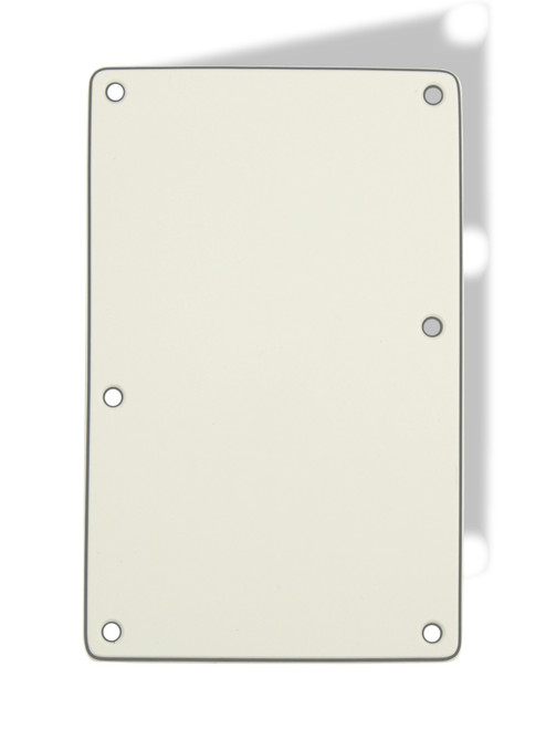 Tremolo Active PU Rear Spring Cover Aged White 3 Ply No Holes