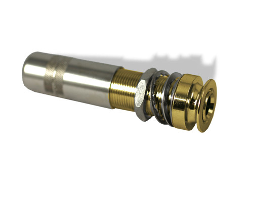 Jack Cylinder End Pin 1/4" 4 Conductor Gold