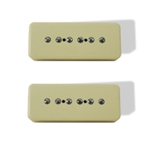 Pickup Soapbar Neck Bridge Set 8.5K adj pole Ivory