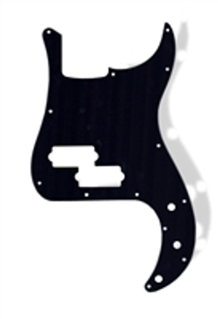 Pickguard P Bass 13 hole 3 Ply Matte Black American RH