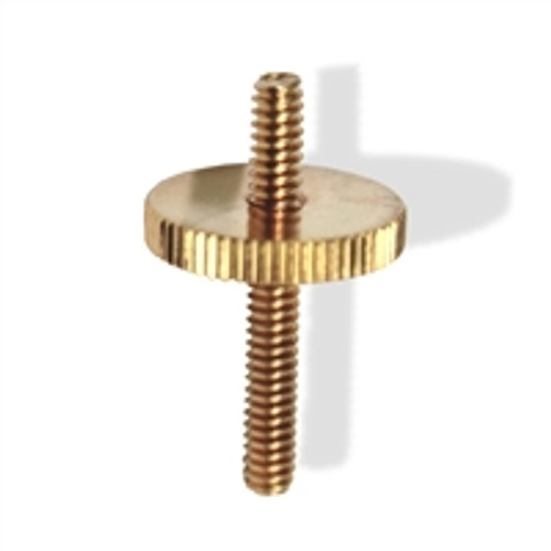 Kluson Bridge Threaded Post Thumbwheel set Modern Gold