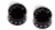 Knob Speed Style Black 6mm Package of 2